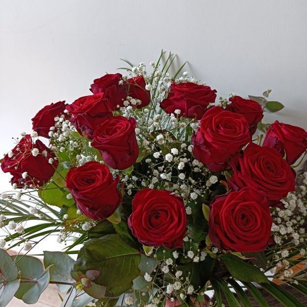 Bouquet de roses composé de roses